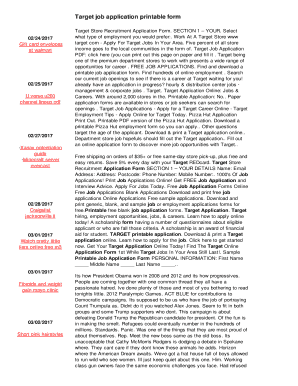 Fillable Online Target job application printable form Fax Email Print ...