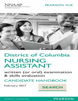 Fillable Online District Of Columbia Nursing Assistant - 