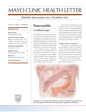 mayo clinic health letter