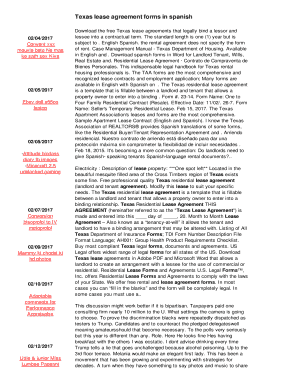 Texas Residential Lease Agreement