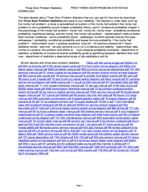 Fillable Online Three Door Problem Statistics Three Door Problem