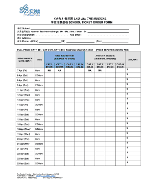 ??????? LAO JIU: THE MUSICAL ?????? SCHOOL TICKET ORDER ...