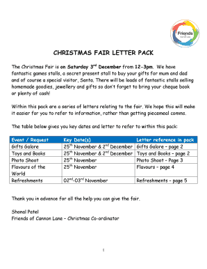 CHRISTMAS FAIR LETTER PACK - Cannon Lane