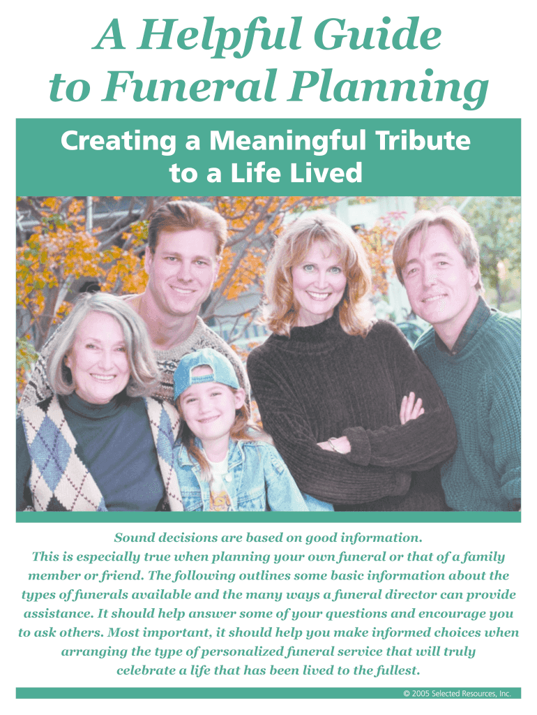 Fillable Online to Funeral Planning Fax Email Print - pdfFiller