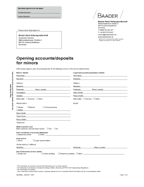Fillable Online Documents Regarding Opening An Account A Deposit