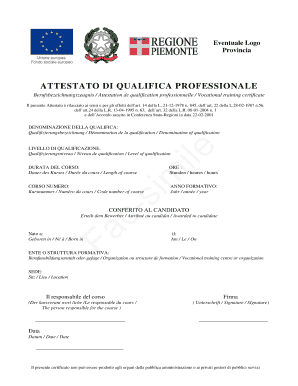 fillable online berufsbezeichnungszeugnis attestation de vocational training certificate