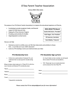 O&#39;Dea Parent Teacher Association