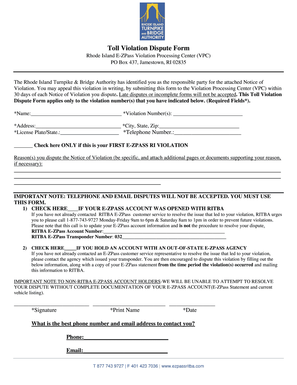 Ez Pass Ri The Basics