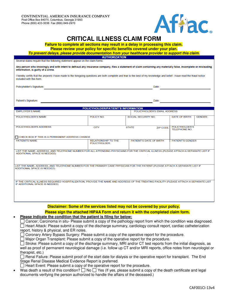 Get Your Money Faster With These Aflac Printable Claim Forms - vbvo7mo