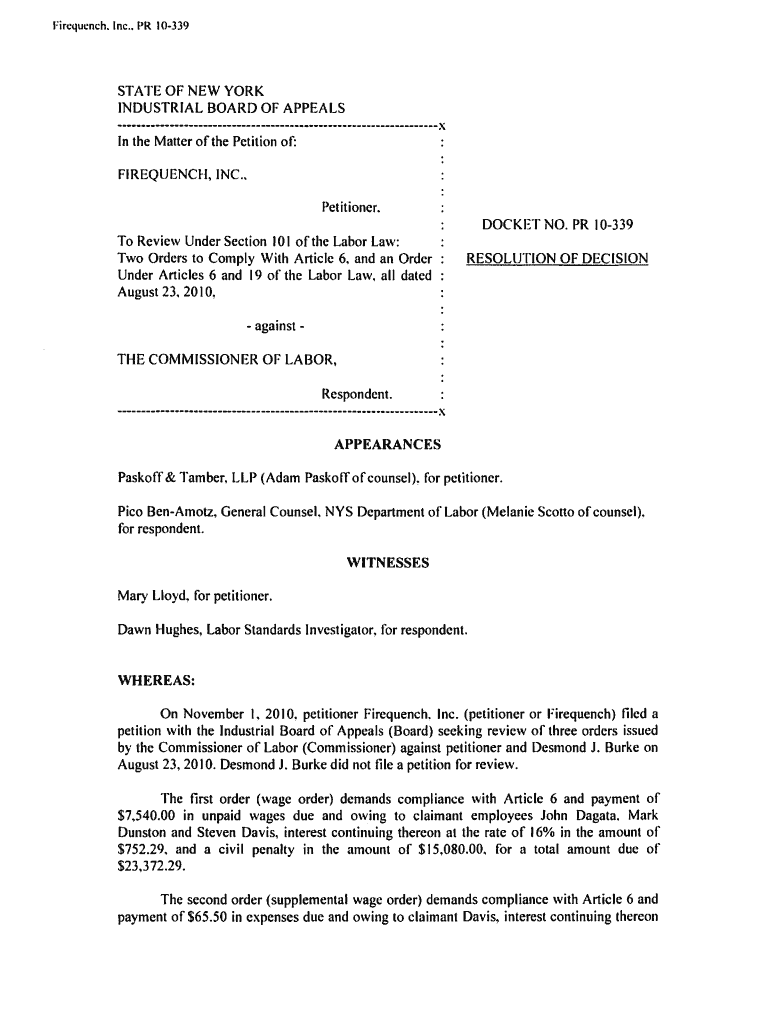 Fillable Online x Industrial Board of Appeals Fax Email Print pdfFiller