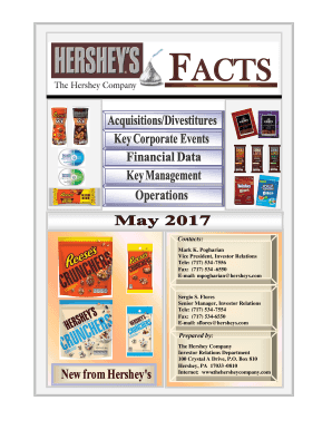 Fillable Online the hershey company factbook Fax Email Print - pdfFiller
