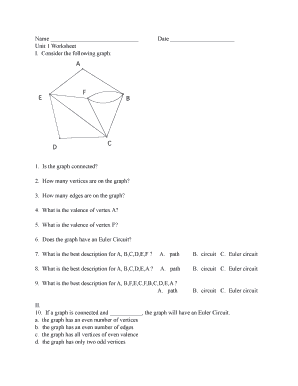 Unit 1 Worksheet