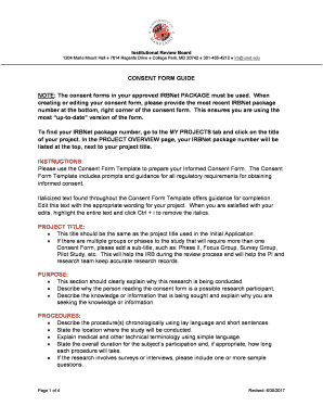 Informed Consent Form Template