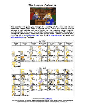 Fillable Online The Homer Calendar Fax Email Print - pdfFiller