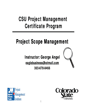 printable project overview statement template edit fill out