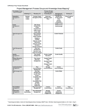 S Pmp Process Chart Pdf