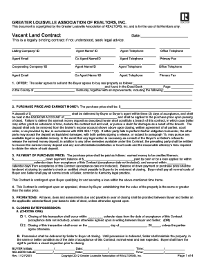 Vacant Land Contract