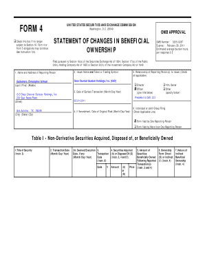 Form 4 Statement of Changes in Beneficial Ownership