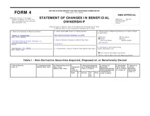 SEC Form 4 Statement of Changes in Beneficial Ownership