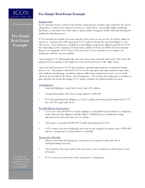 Fillable Online Fee-Simple Real-Estate Example Fax Email Print - pdfFiller