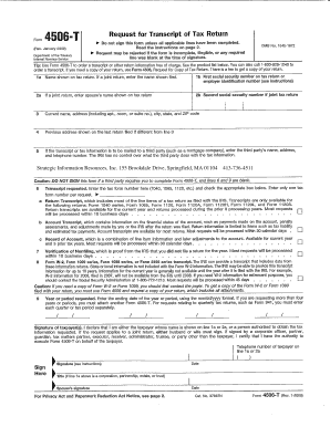 Minutes of a meeting meaning - Sample Form 4506-T with SIR Data in line 5 - Strategic Information ...