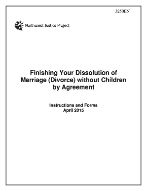 Washington State Divorce Agreement Forms