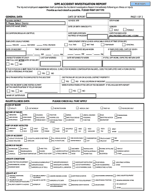 School District Accident Investigation Report