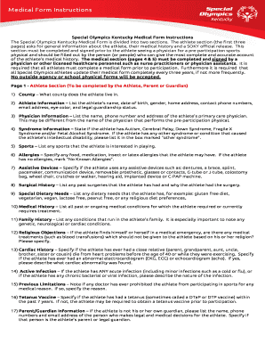 Soky medical form