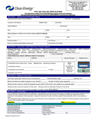 Clean Energy Pay-As-You-Go Application