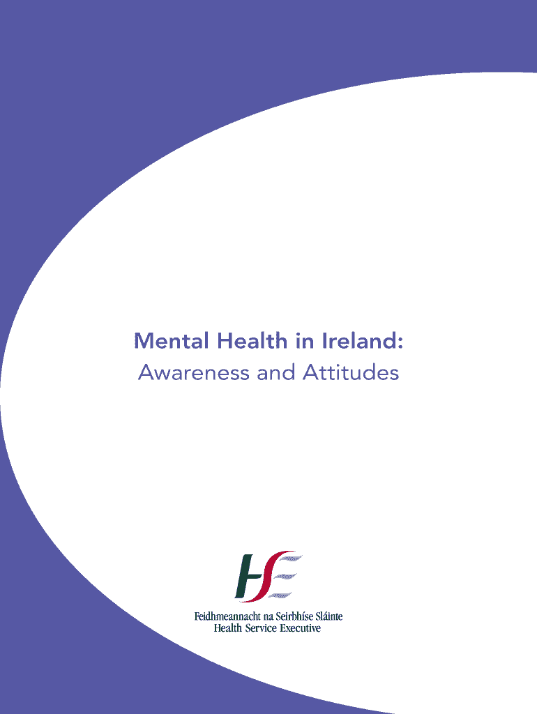 Fillable Online Mental Health in Ireland Fax Email Print pdfFiller