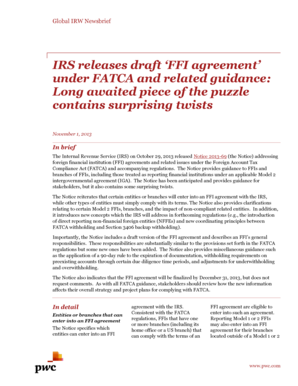IRS FFI Agreement Draft Notice