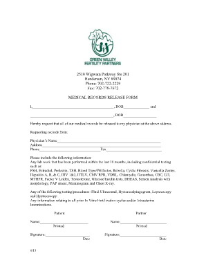 Medical Records Release Form