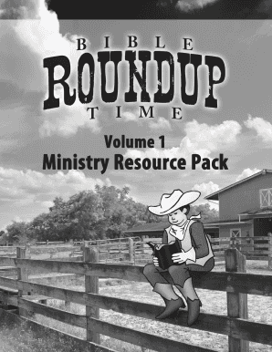 Bible Roundup Time Devotional Worksheets