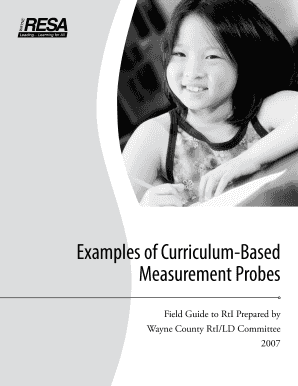 Examples of Curriculum-Based Measurement Probes - North Platte bb - nppsd