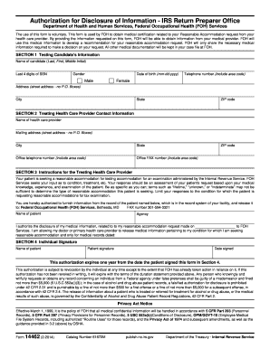 Authorization for Disclosure of Information - IRS Return Preparer Office