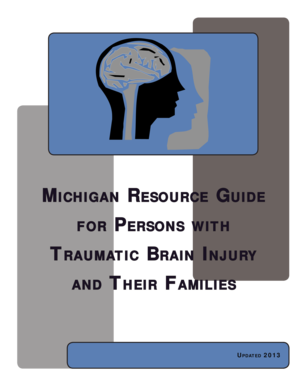 Michigan Resource Guide for Traumatic Brain Injury