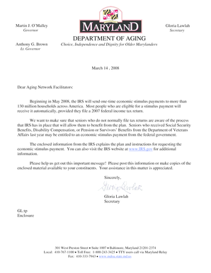 IRS Economic Stimulus Payment Form 1040A