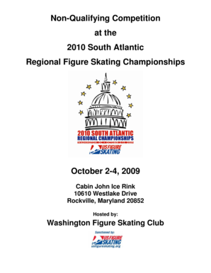 Fillable Online Usfigureskating Non Qualifying Competition At The