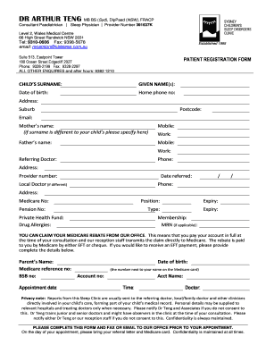 Patient Registration Form