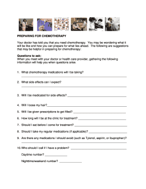 Preparing for Chemotherapy Guide