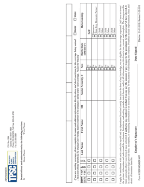 Member Application Change Request Form for Group Coverage