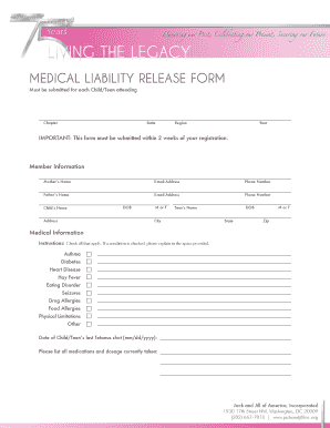 Medical Liability Release Form