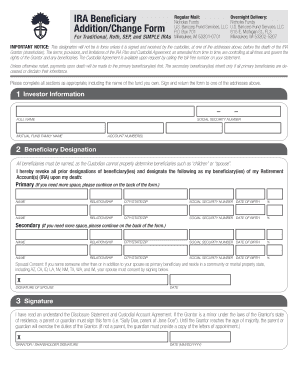 IRA Beneficiary Designation Form