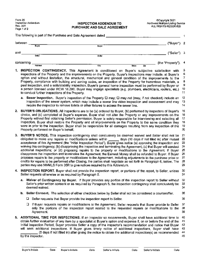 nwmls form 35r pdf Preview on Page 1