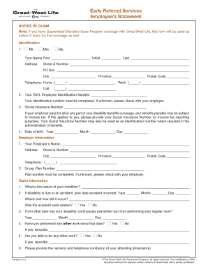 Employee Statement of Claim