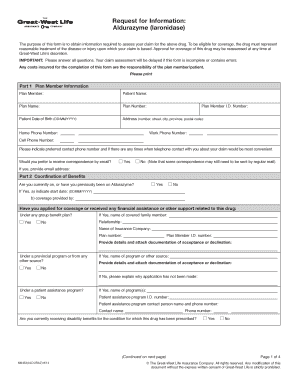 Great-West Life Prior Authorization Request Form