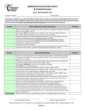 Additional Financial Information Form 24