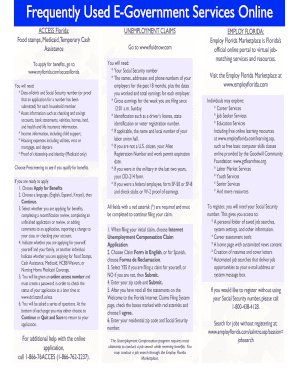 Florida Unemployment Claims Application