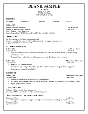 Resume Template