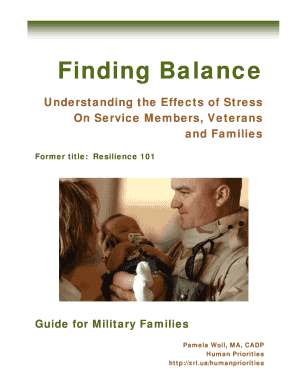 Finding Balance Guide for Military Families